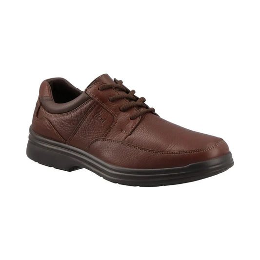 Zapato Flexi Hombre 404801 Café Oporto | Casual de Piel Suave con Agujetas | Ligero y Cómodo para Uso Diario