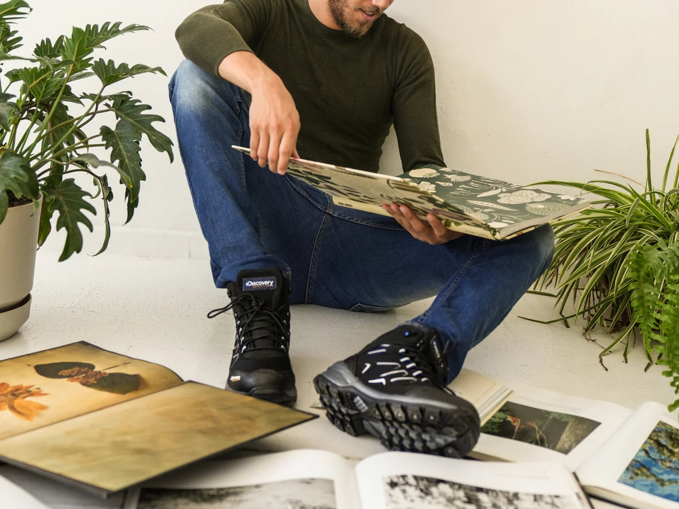 Discovery Expedition Botas para Hombre De Montaña Hiking 2320 Trekking Color Negro