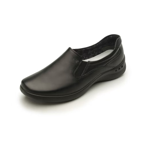 Zapato Casual Flexi para Mujer en Piel Negra con Elásticos y Plantilla Removible – Estilo 48301