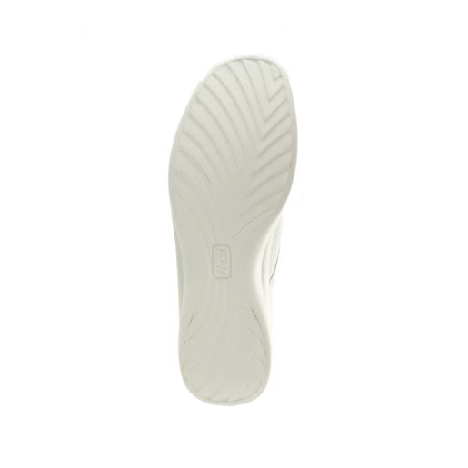 Zapato Clínico Flexi para Mujer en Piel Blanca con Plantilla Removible – Estilo 48304
