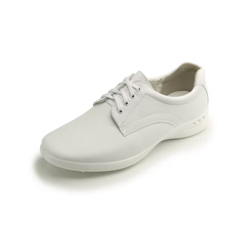 Zapato Clínico Flexi para Mujer en Piel Blanca con Plantilla Removible – Estilo 48304