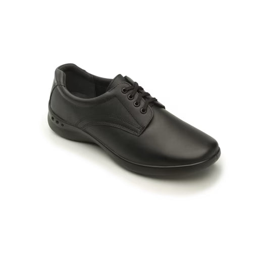 Zapato Clínico Flexi para Mujer en Piel Negra con Plantilla Removible – Estilo 48304