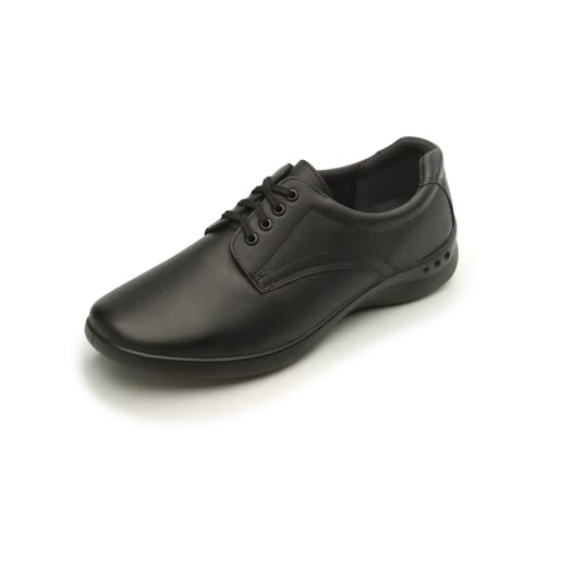 Zapato Clínico Flexi para Mujer en Piel Negra con Plantilla Removible – Estilo 48304