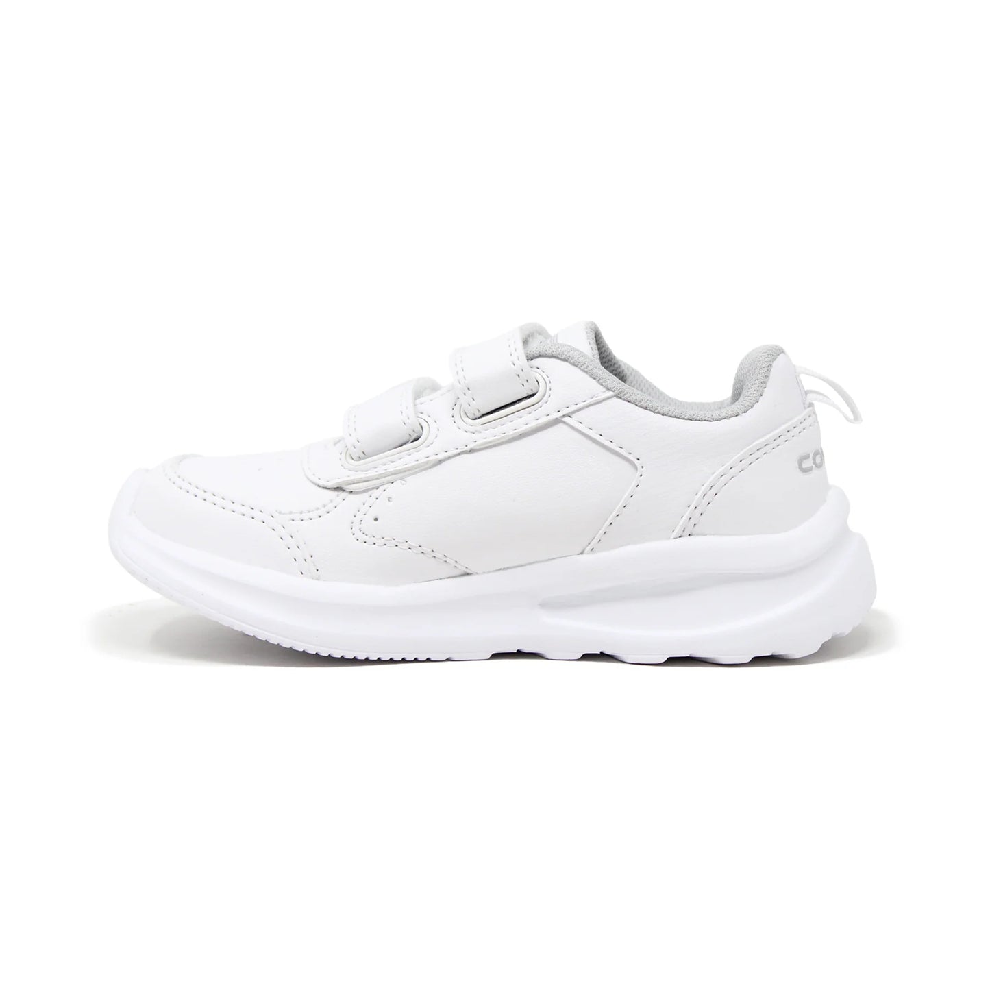 COURT Tenis Escolar para niño de Piel Durable, Cómodos, Ligeros con Velcro