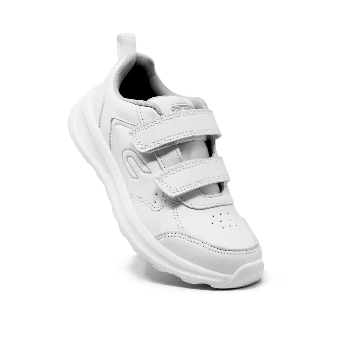 COURT Tenis Escolar para niño de Piel Durable, Cómodos, Ligeros con Velcro