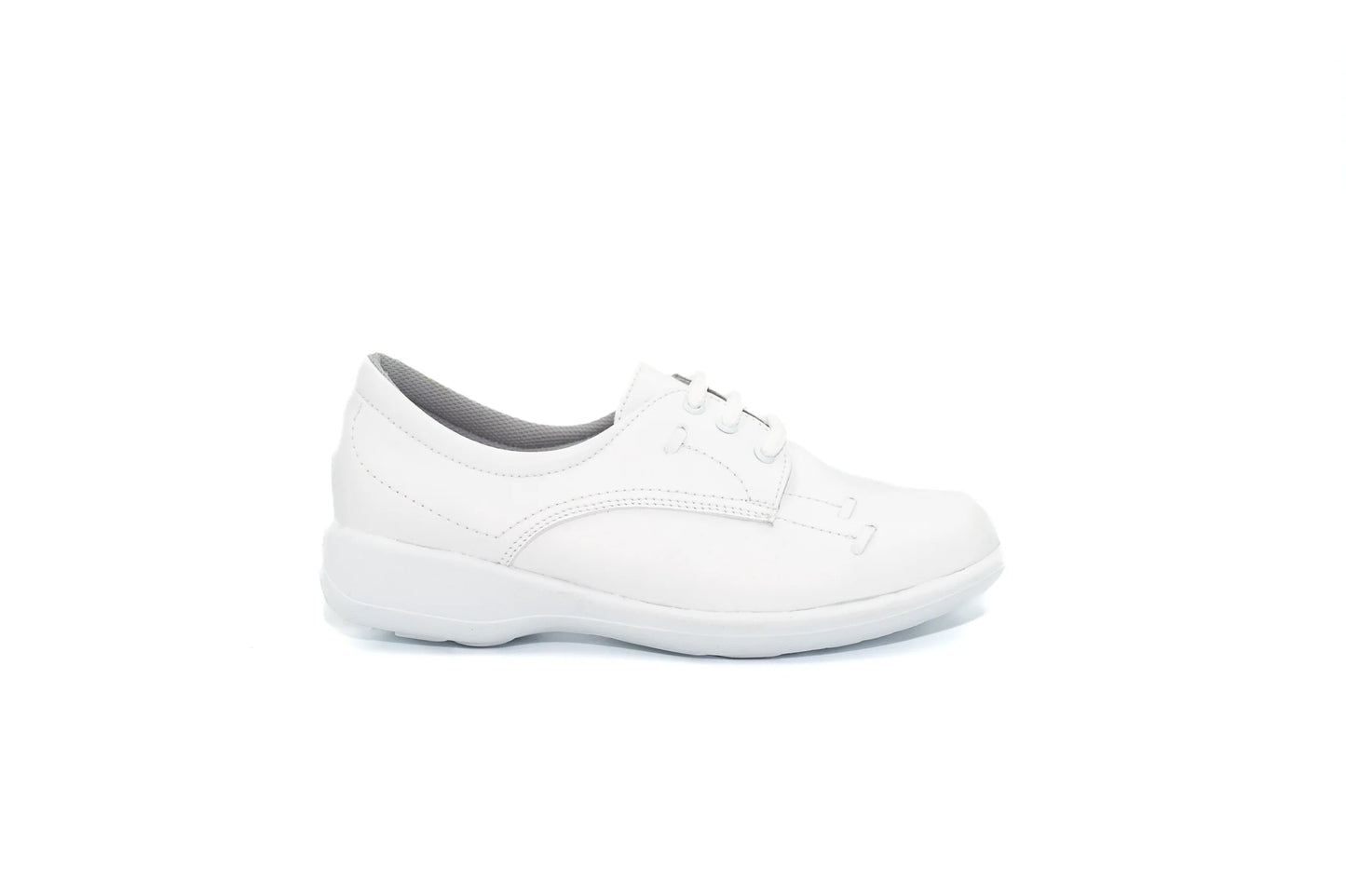 Zapato Clínico para Médicos y Enfermeros | Piel Blanca | Cómodo y Resistente