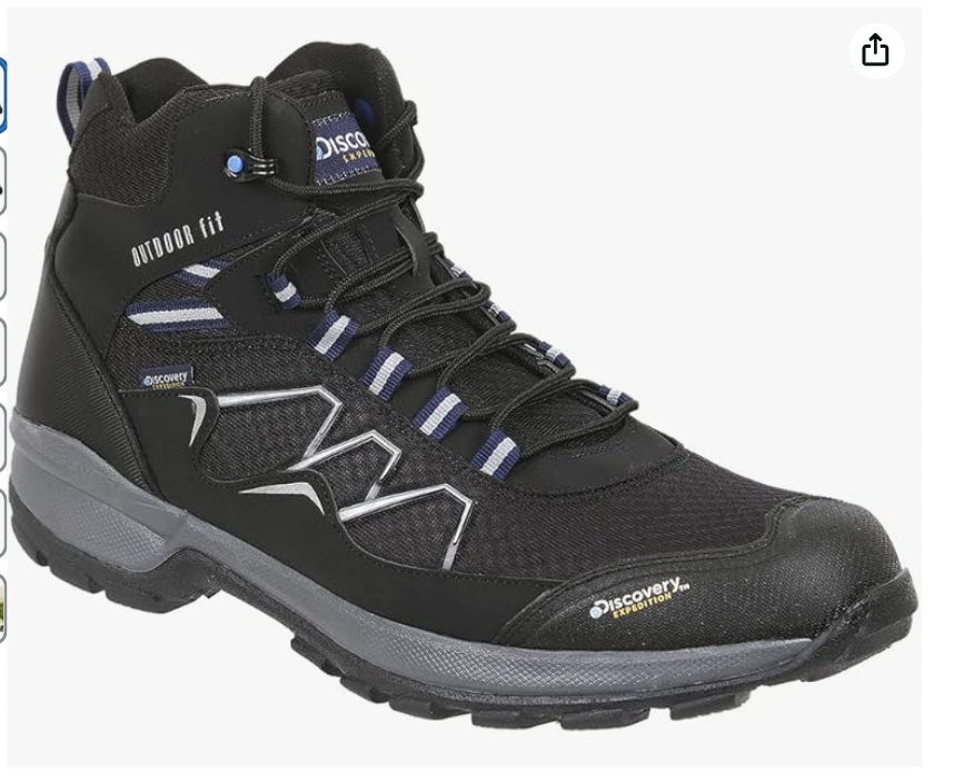 Discovery Expedition Botas para Hombre De Montaña Hiking 2320 Trekking Color Negro