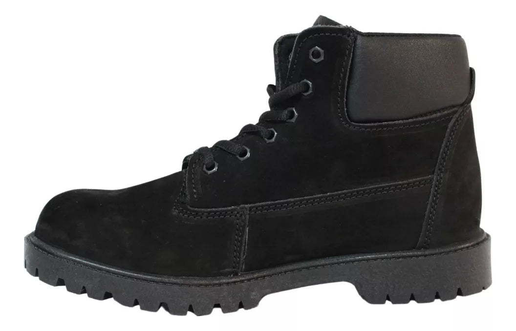 Botas Crucero Polo Negro– Piel Nobuck, Suela Antiderrapante y Máxima Resistencia