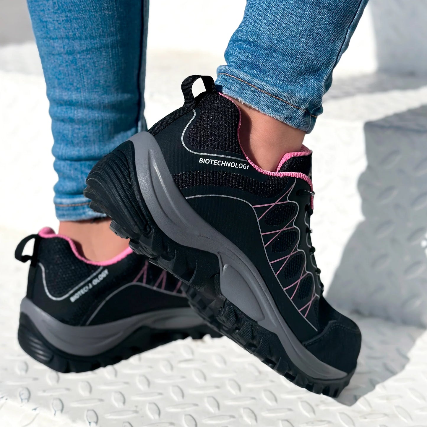 COURT STEEL Calzado de Seguridad Industrial con Casco de Poliamida, Dieléctricos, Certificados - Zapatos de seguridad para mujer