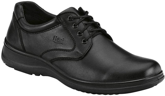 Flexi Zapato Hombre 63201 Negro de Piel | Choclo Clínico y de Servicio