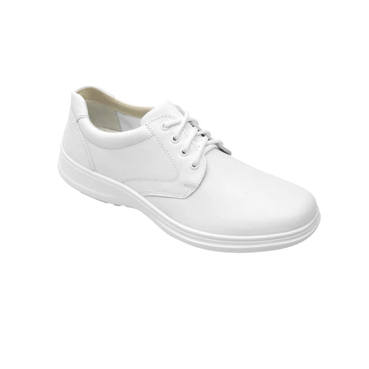 Zapato Flexi Hombre 63201 Blanco de Piel | Choclo Clínico y de Servicio