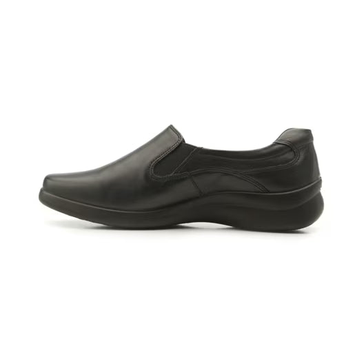 Zapato Casual Flexi para Mujer en Piel Negra con Elásticos y Plantilla Removible – Estilo 48301