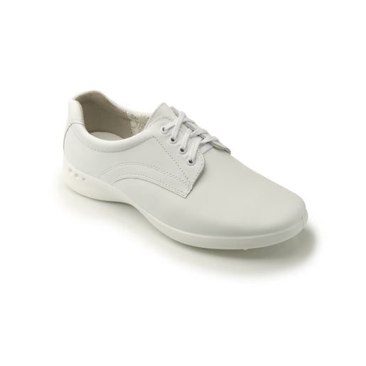 Zapato Clínico Flexi para Mujer en Piel Blanca con Plantilla Removible – Estilo 48304