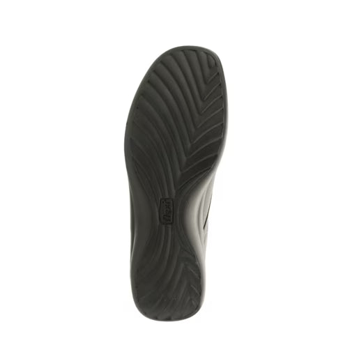 Zapato Clínico Flexi para Mujer en Piel Negra con Plantilla Removible – Estilo 48304