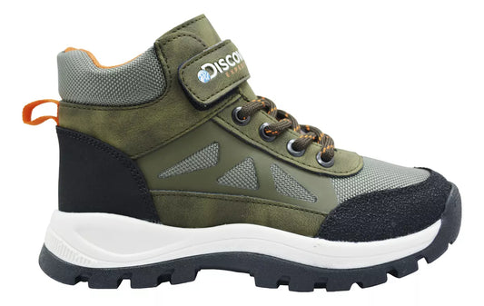 Bota Casual Discovery Kids Expedition DI4030 verde militar para Niño  Antiderrapante