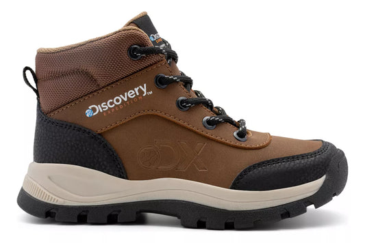 Bota Casual Discovery Kids Expedition DI3080 café para Niño  Antiderrapante